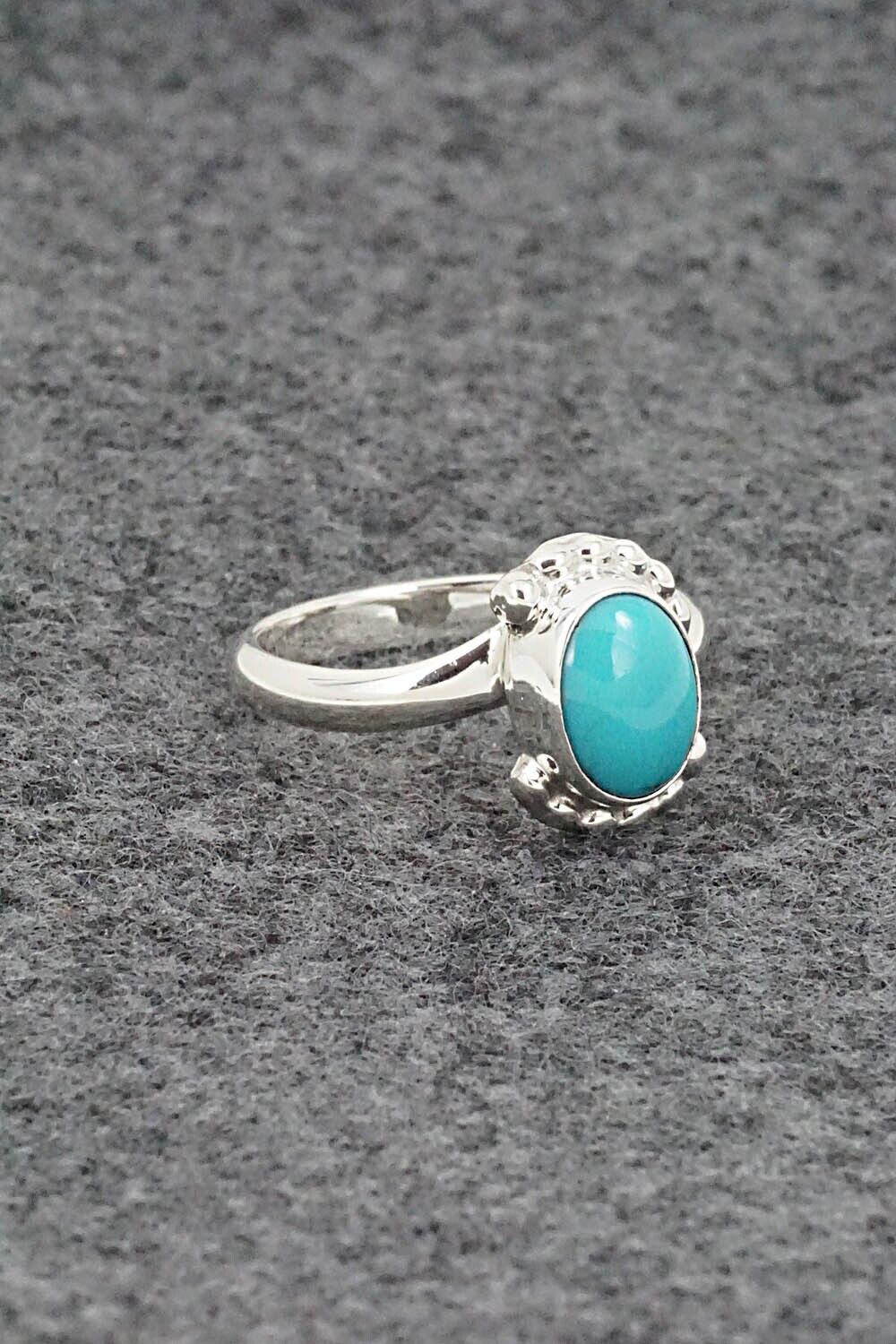 Turquoise & Sterling Silver Ring - William Begay - Size 7