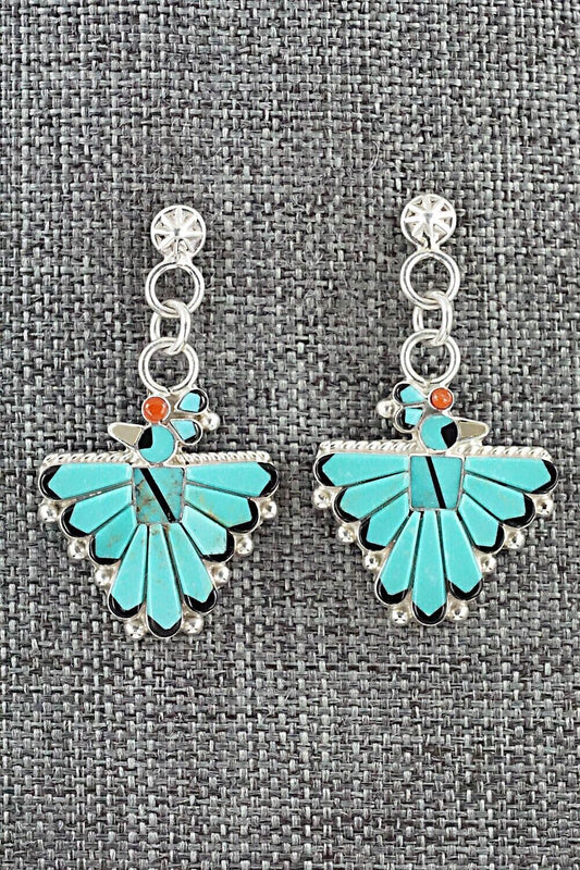 Multi Stone & Sterling Silver Earrings - Michelle Peina