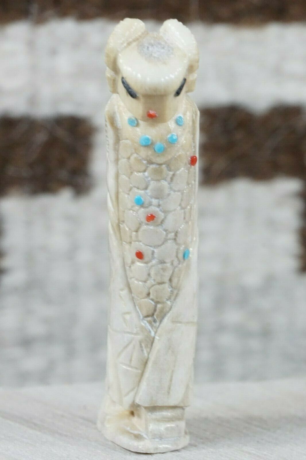 Corn Maiden Zuni Fetish Carving - Derrick Kaamasee - High Lonesome Trading