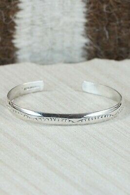 Navajo Sterling Silver Bracelet - Elaine Tahe