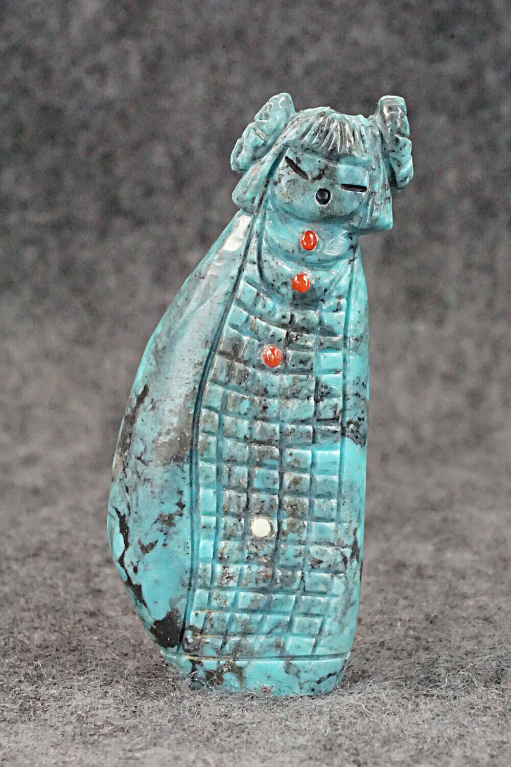 Corn Maiden Zuni Fetish Carving - Sandra Quandelacy