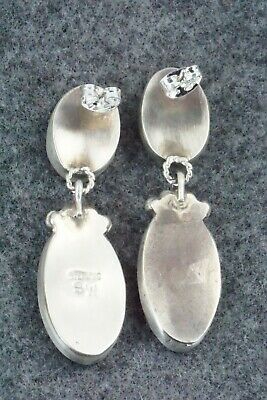 Spiny Oyster and Sterling Silver Earrings - Selina Warner