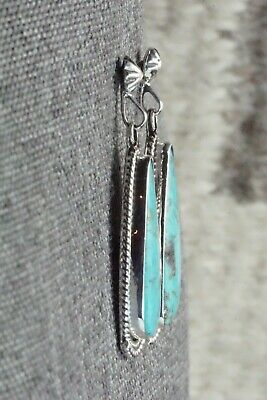 Turquoise & Sterling Silver Earrings - Verley Betone