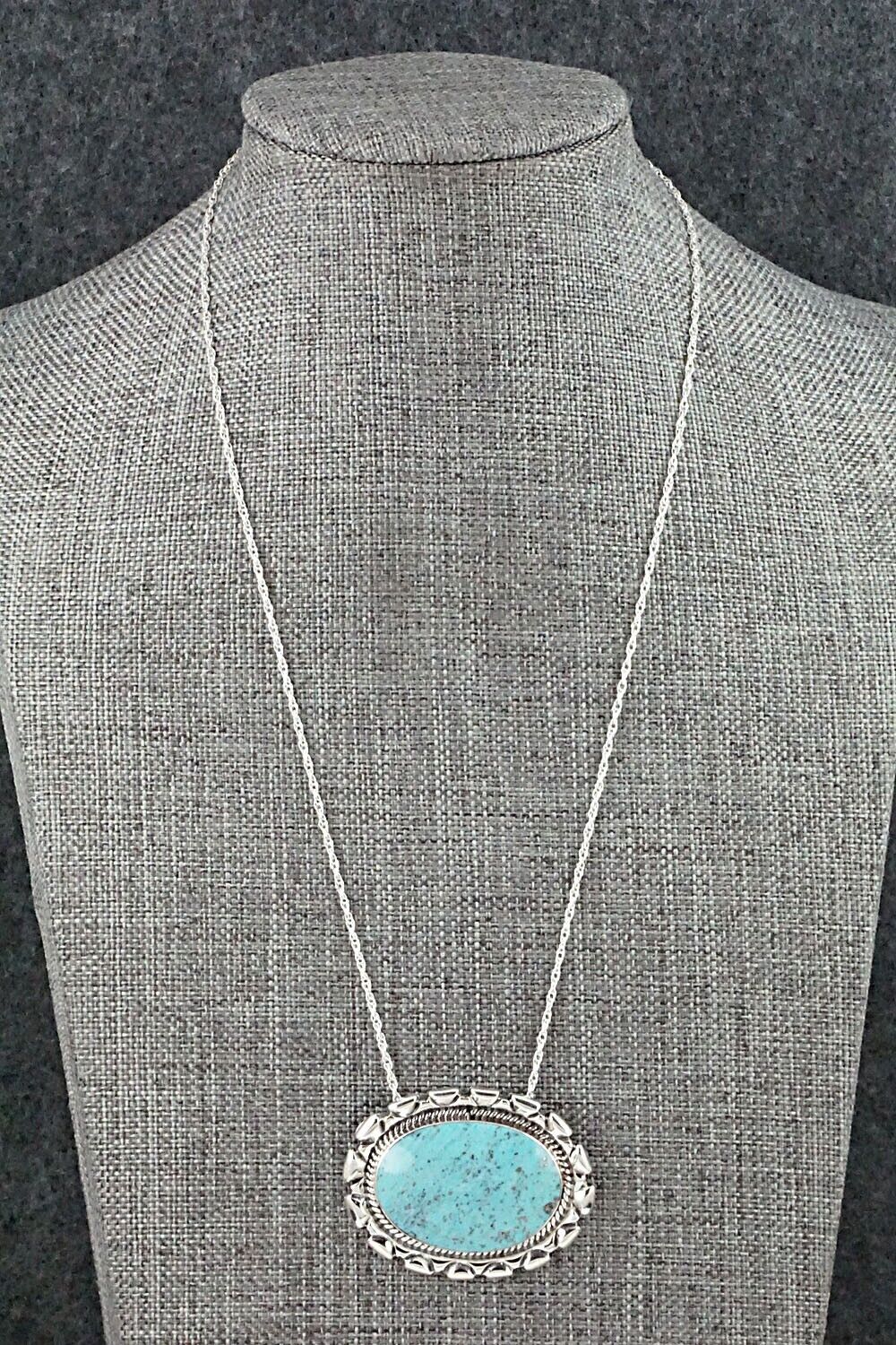 Turquoise & Sterling Silver Necklace - Jimson Belin