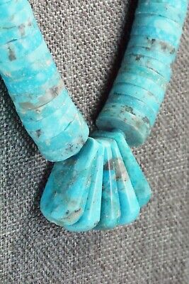Turquoise & Sterling Silver Necklace - Lupe Lovato