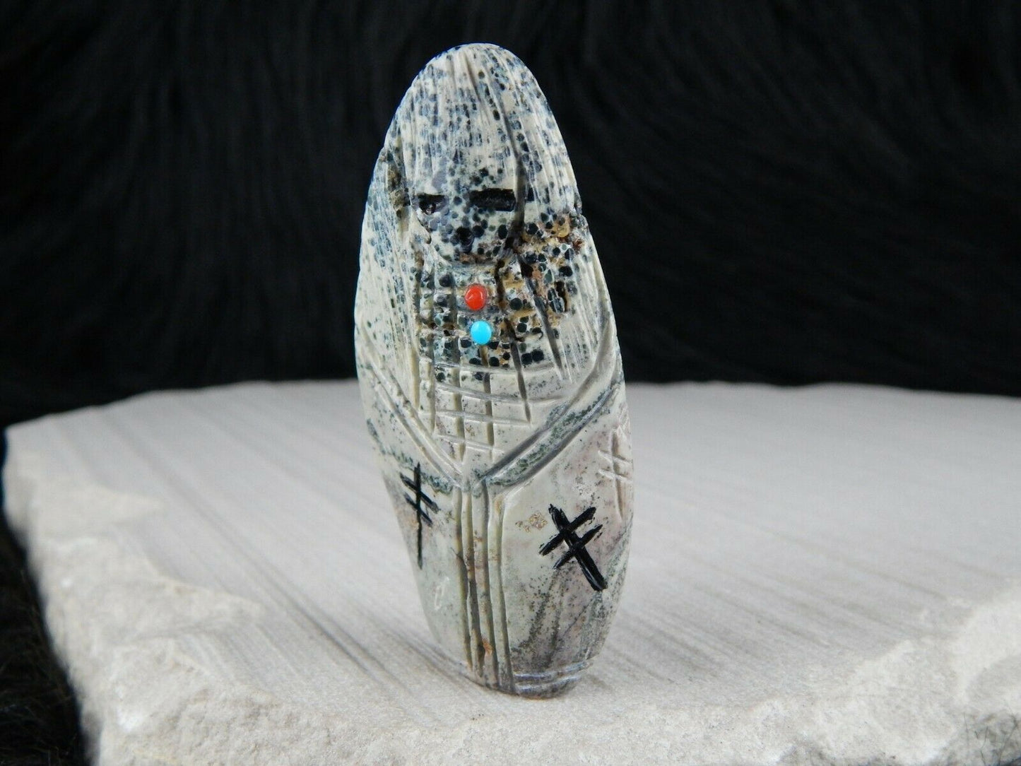 Corn Maiden Zuni Fetish Carving - Michael Yatsayte - High Lonesome Trading