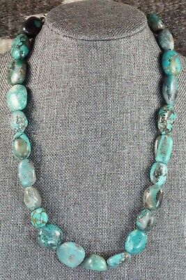 Turquoise & Sterling Silver Necklace - Navajo