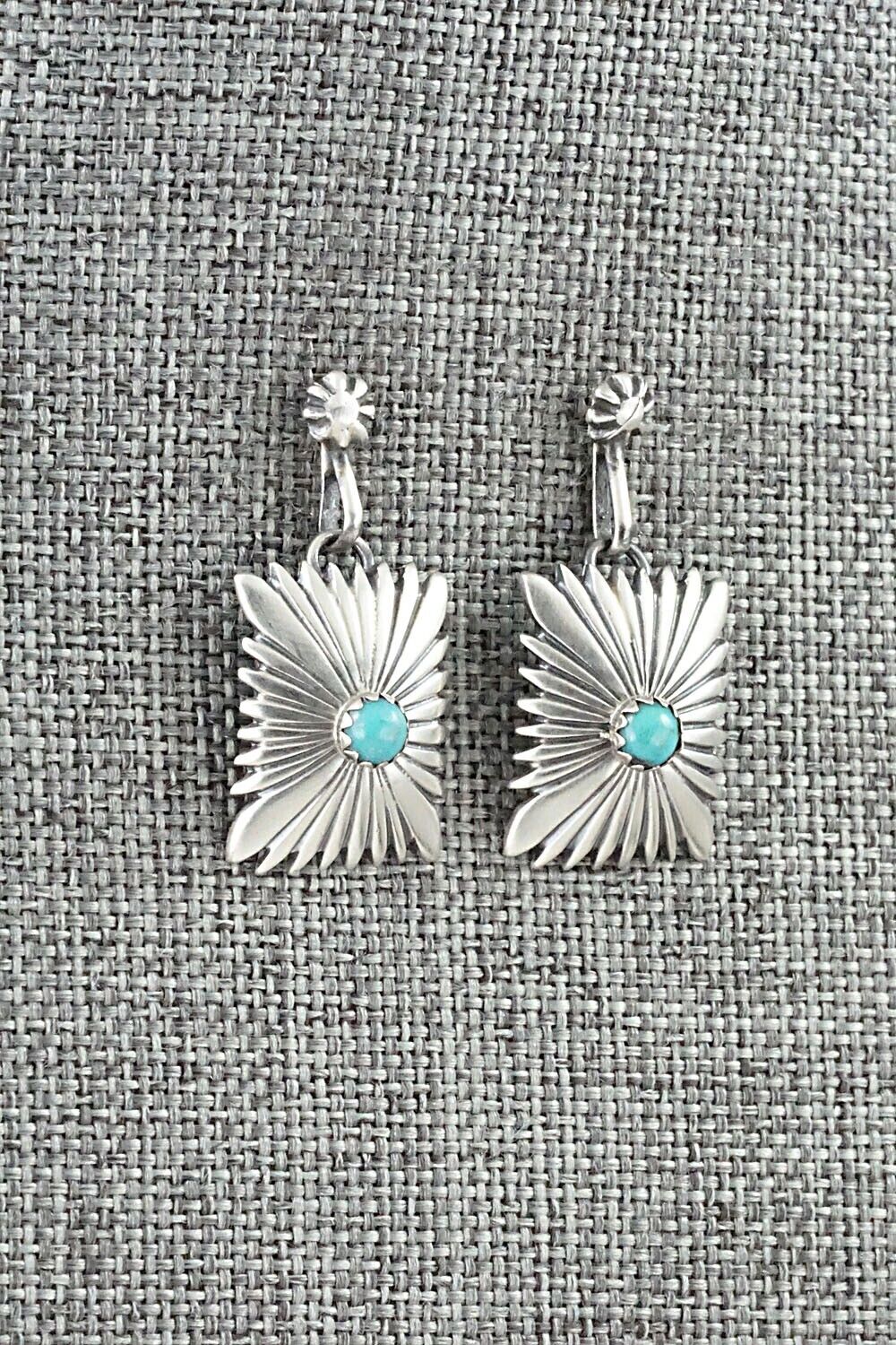 Turquoise & Sterling Silver Earrings - Emery Spencer