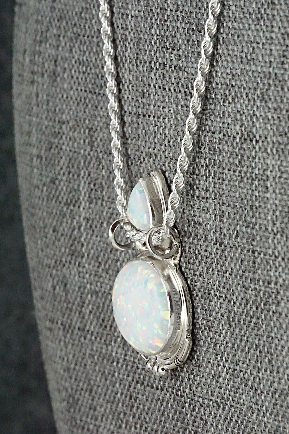 Opalite & Sterling Silver Necklace - Rita Largo