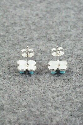 Turquoise & Sterling Silver Earrings - Janice Lonjose
