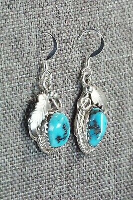 Turquoise & Sterling Silver Earrings - Roberta Begay