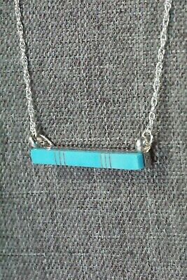Turquoise & Sterling Silver Necklace - MaDerral Kallestewa - High Lonesome Trading