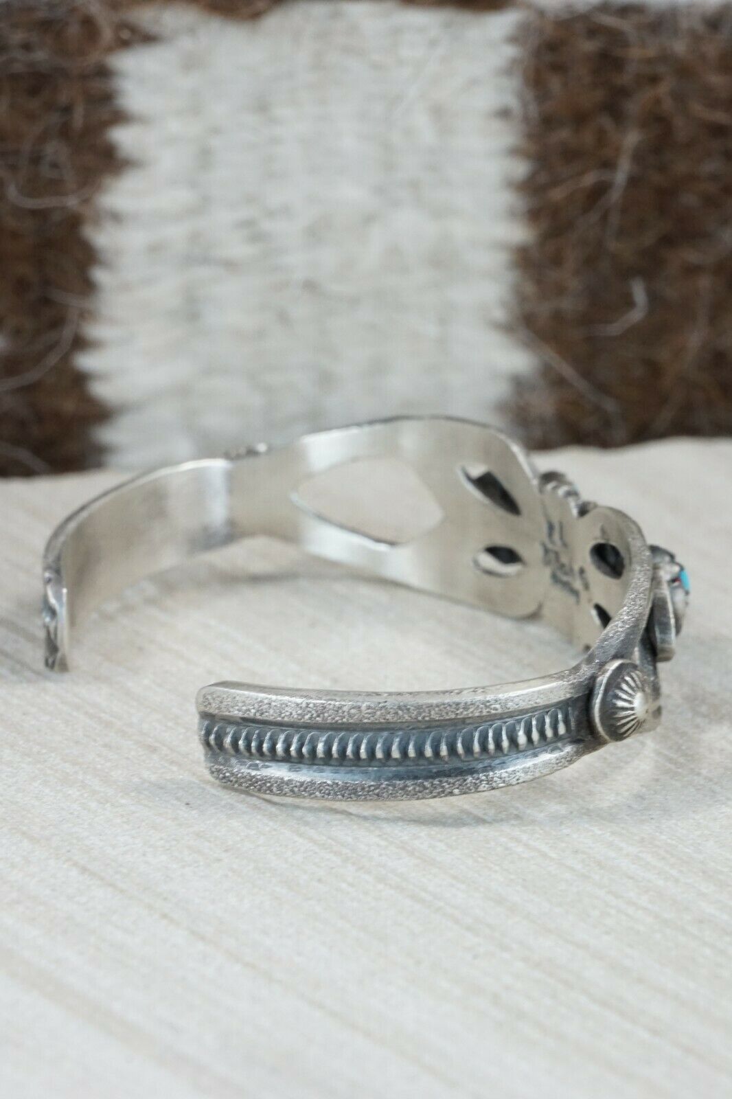 Turquoise and Sterling Silver Bracelet - Eva & Linberg Billah