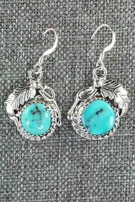 Turquoise & Sterling Silver Earrings - Roberta Begay