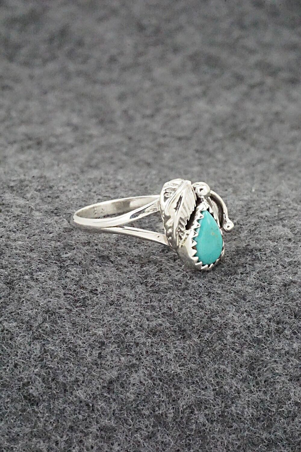 Turquoise & Sterling Silver Ring - Letricia Largo - Size 7