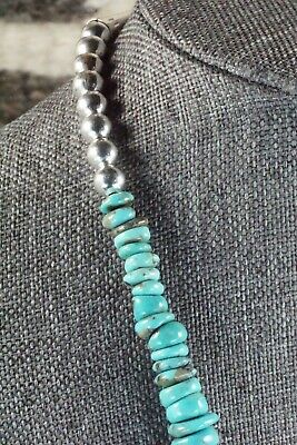 Turquoise & Sterling Silver Necklace - Navajo