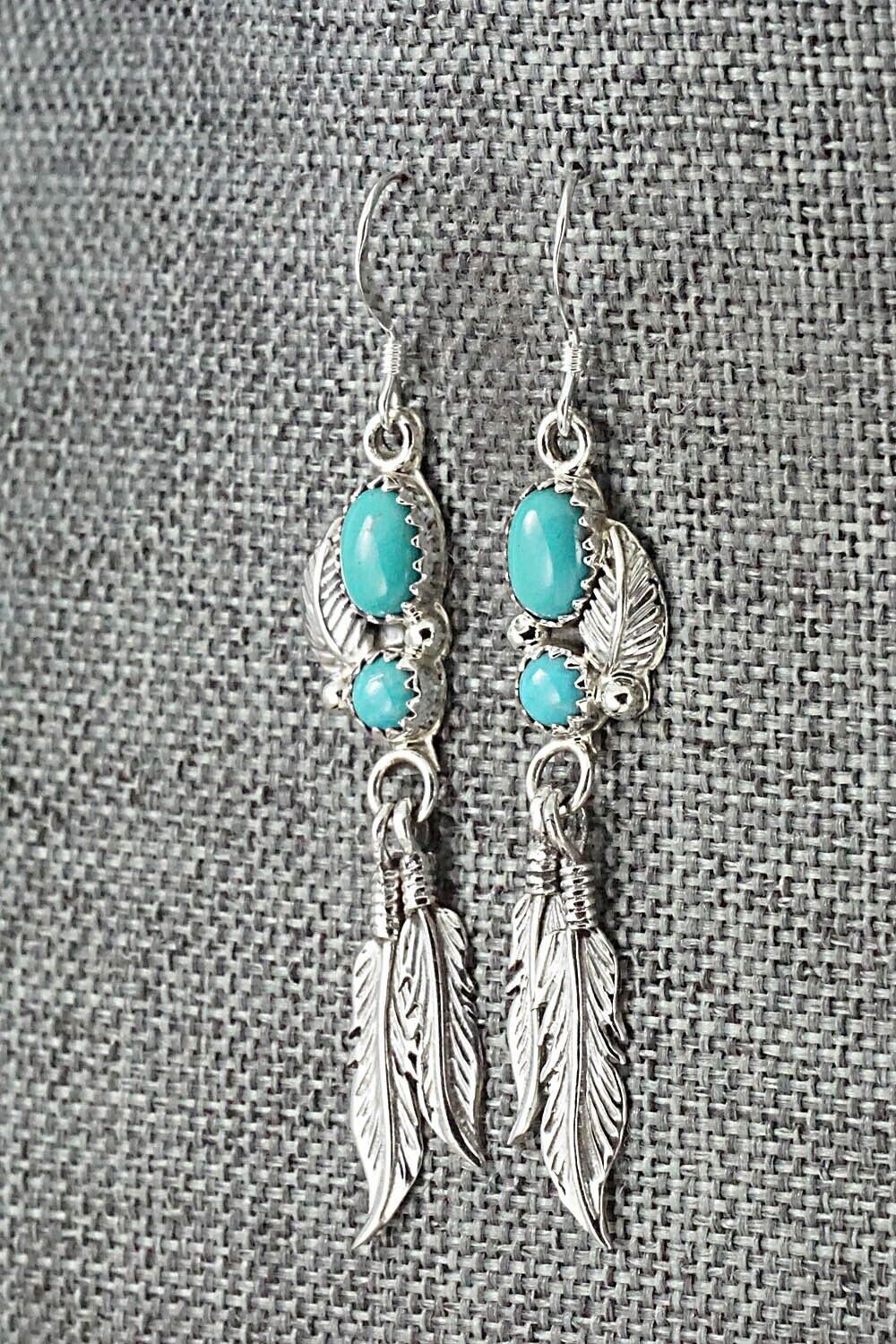 Turquoise & Sterling Silver Earrings - Annie Spencer