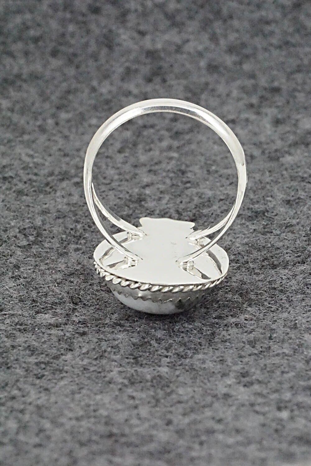 White Buffalo & Sterling Silver Ring - Robert Martinez - Size 7.5