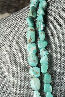 Turquoise and Sterling Silver Necklace - Navajo