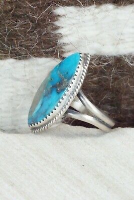 Turquoise and Sterling Silver Ring - Selina Warner - Size 6.75