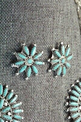 Turquoise & Sterling Silver Necklace and Earrings - Nathaniel Nez