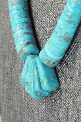 Turquoise & Sterling Silver Necklace - Lupe Lovato