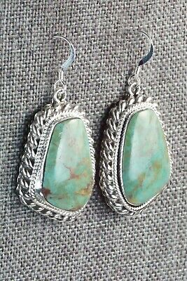 Turquoise & Sterling Silver Earrings - Sharon McCarthy