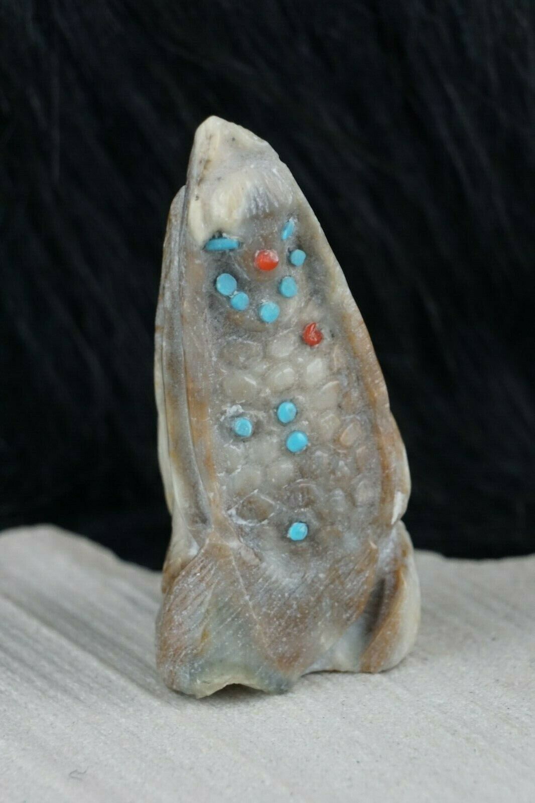Corn Maiden Zuni Fetish Carving - Derrick Kaamasee - High Lonesome Trading