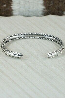 Navajo Sterling Silver Bracelet - Elaine Tahe
