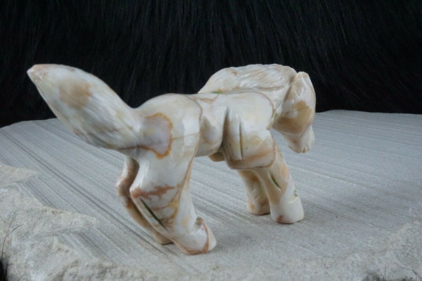 Horse Zuni Fetish Carving - Jonas Hastito - High Lonesome Trading