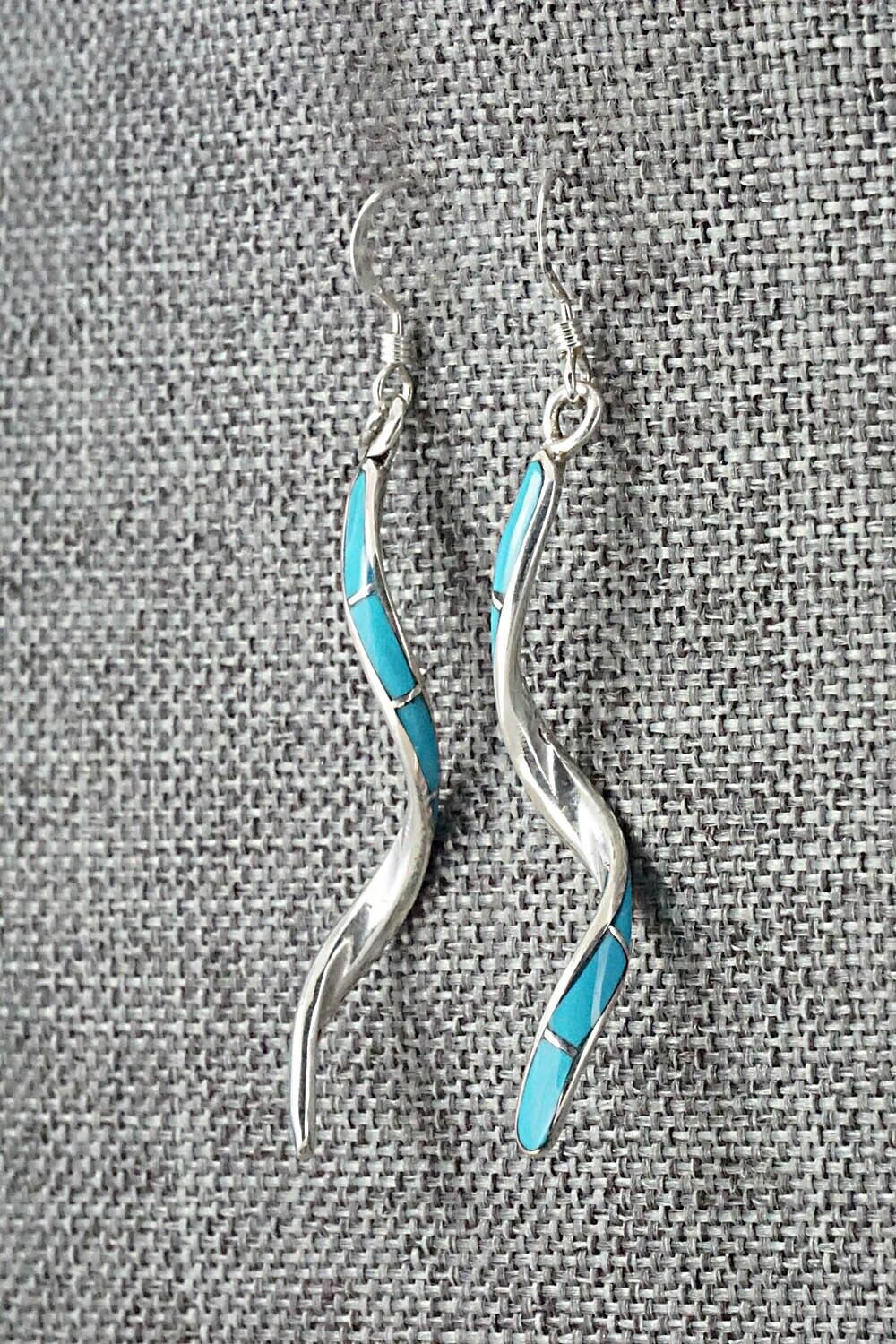 Turquoise & Sterling Silver Earrings - Ira Johnson