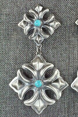 Turquoise & Sterling Silver Earrings - Tim Yazzie