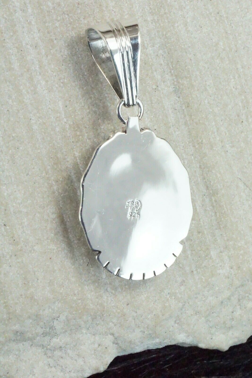 Turquoise & Sterling Silver Pendant - Samuel Yellowhair