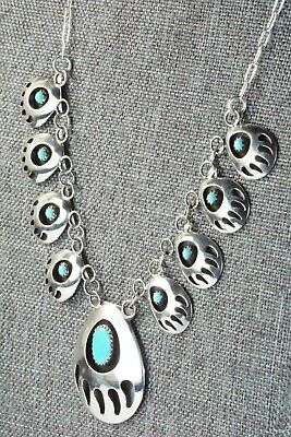 Turquoise & Sterling Silver Necklace - Leta Parker
