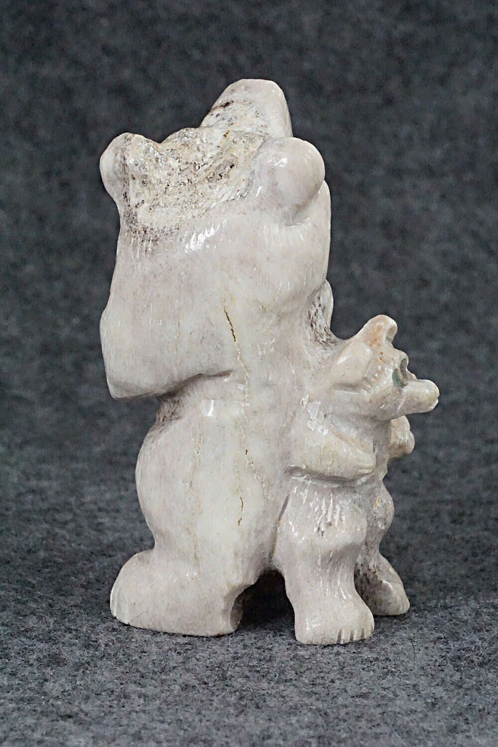 Bear with Cub Zuni Fetish Carving - Allison White
