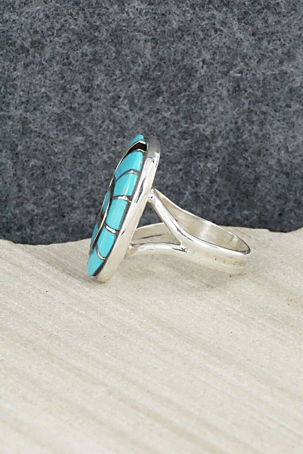 Turquoise & Sterling Silver Bracelet and Ring Set - Amy Wesley