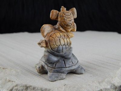 Turtles Zuni Fetish Carving - Ron Laahty - High Lonesome Trading
