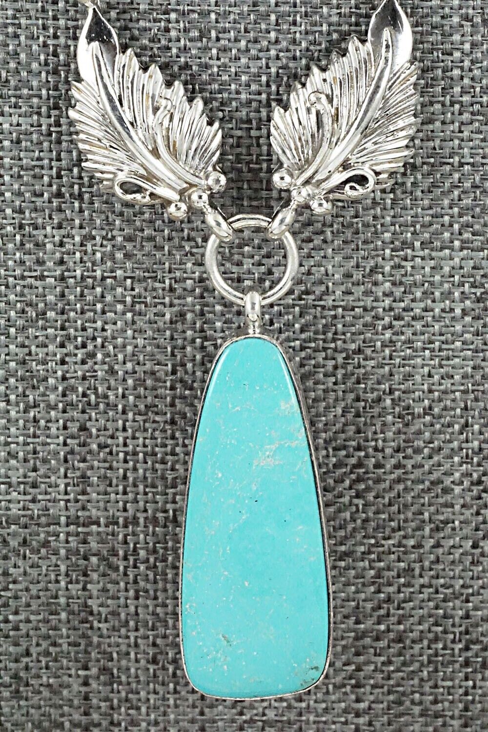 Turquoise & Sterling Silver Necklace - Mark Barney