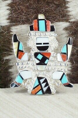 Turquoise, Spiny Oyster & Sterling Silver Ring - Marisa Selecion - Size 6.5