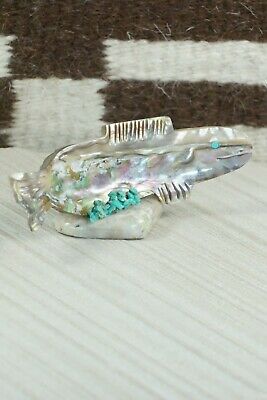 Rainbow Trout Zuni Fetish Carving - Bernard Laiwakete