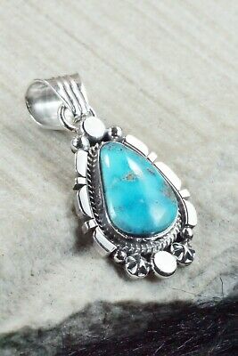 Turquoise and Sterling Silver Pendant - Daniel Benally