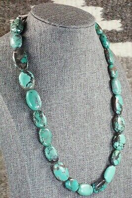 Turquoise & Sterling Silver Necklace - Navajo