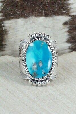 Turquoise & Sterling Silver Ring - Mike Smith - Size 6 - High Lonesome Trading