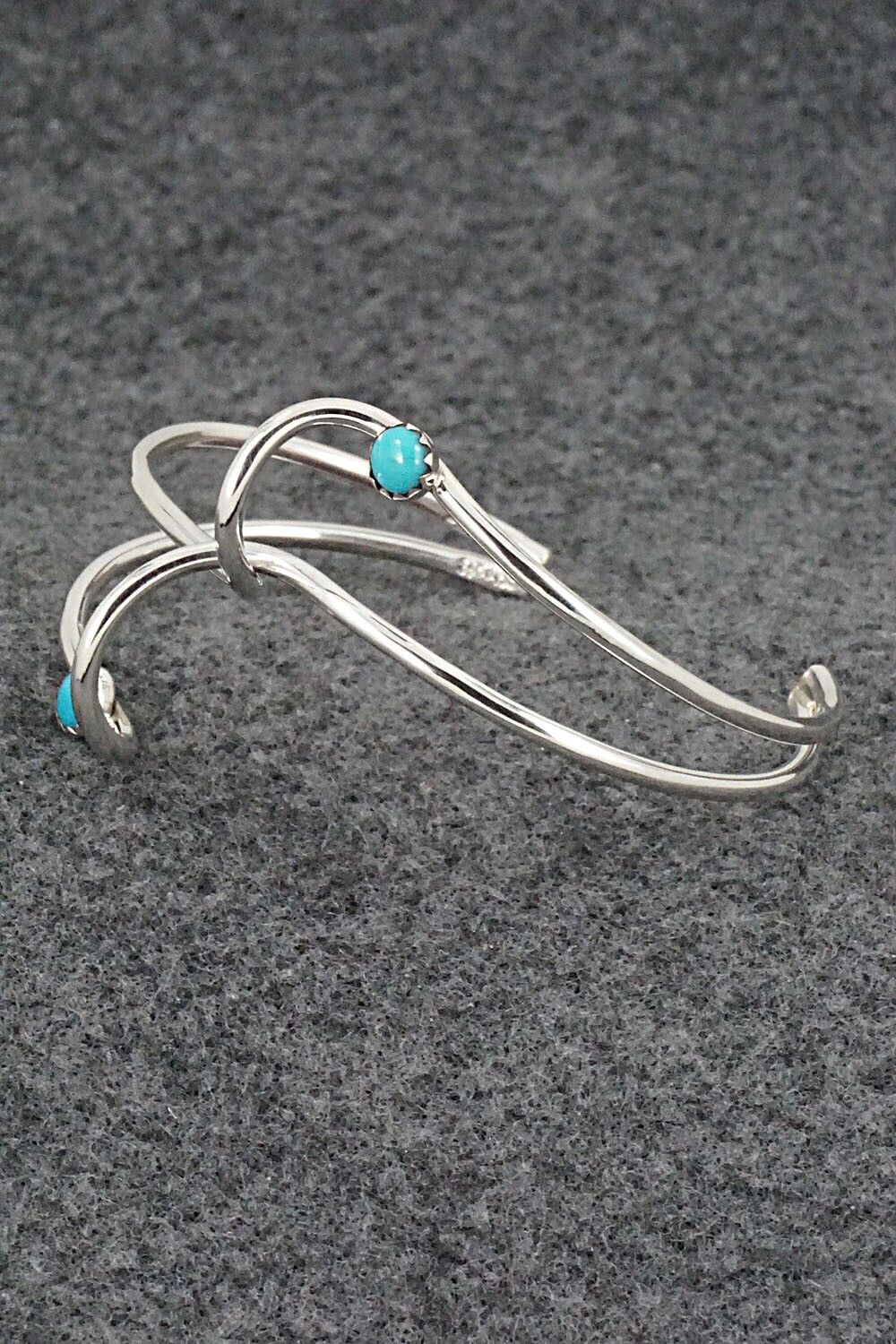 Turquoise & Sterling Silver Bracelet - Yolanda Skeets