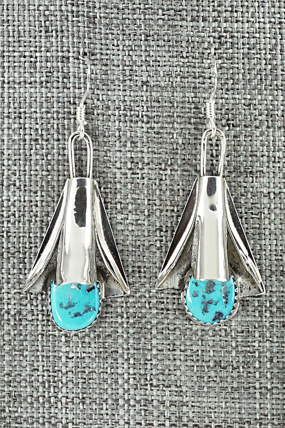 Turquoise & Sterling Silver Squash Blossom Set - Louise Yazzie