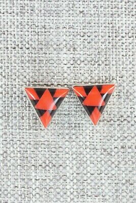 Coral & Sterling Silver Earrings - John Quam