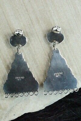 Spiny Oyster and Sterling Silver Earrings - Renelle Perry