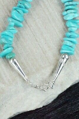 Turquoise & Sterling Silver Necklace - Navajo