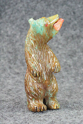 Bear Zuni Fetish Carving - Andres Quandelacy