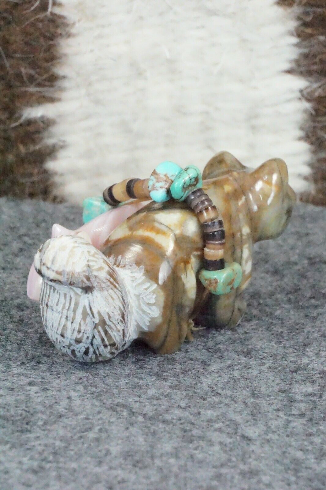Squirrel Zuni Fetish Carving - Daisy Natewa - High Lonesome Trading